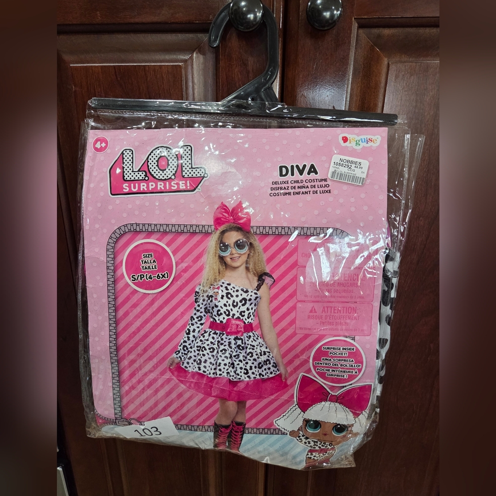 Disguise LOL Surprise Diva Costume - Pink and White